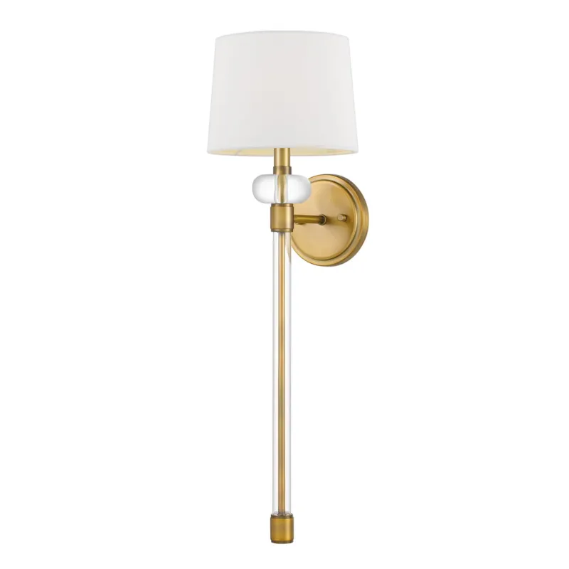 Zamów teraz Lampa ścienna kinkiet Barbour QZ-BARBOUR1-WS Elstead Lighting 1xE14 40 W Stal, Tkanina Wyblakły mosiądz