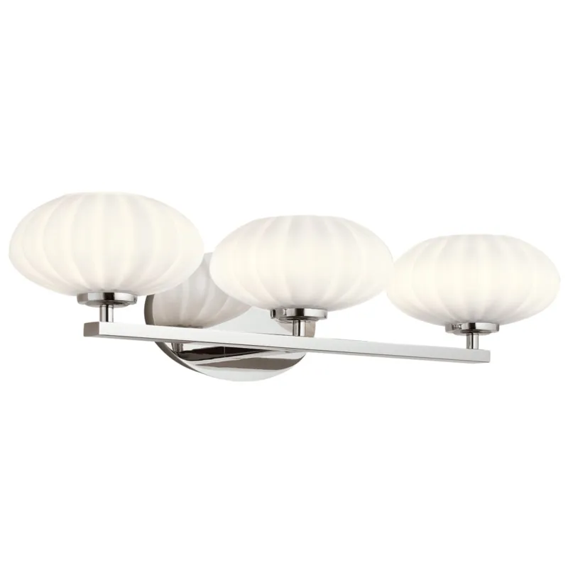 Lampa ścienna kinkiet Pim QN-PIM3-PC Quintiesse 3xG9 3W LED Stal, Trawione satynowe szkło opalowe Polerowany chrom Wybór klientów