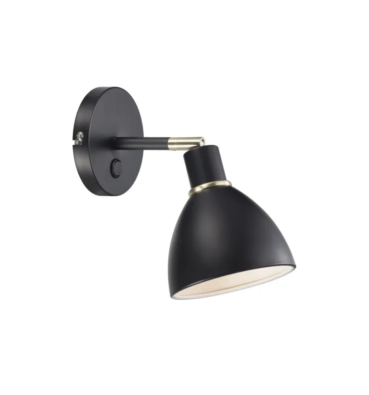 Wybór klientów Lampa ścienna Kinkiet RAY 63191003 Nordlux E14 40W Metal Czarny