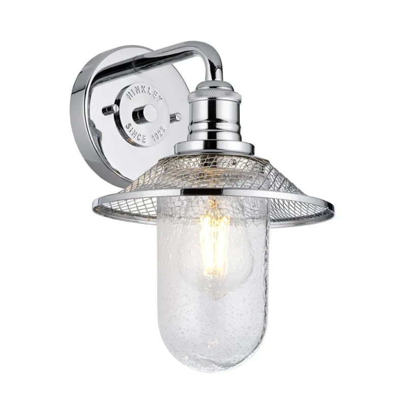 Lampa ścienna kinkiet Rigby QN-RIGBY1-BATH-PC Quintiesse 1xE27 40W Stal, Szkło z bąbelkami powietrza Polerowany chrom Niska cena