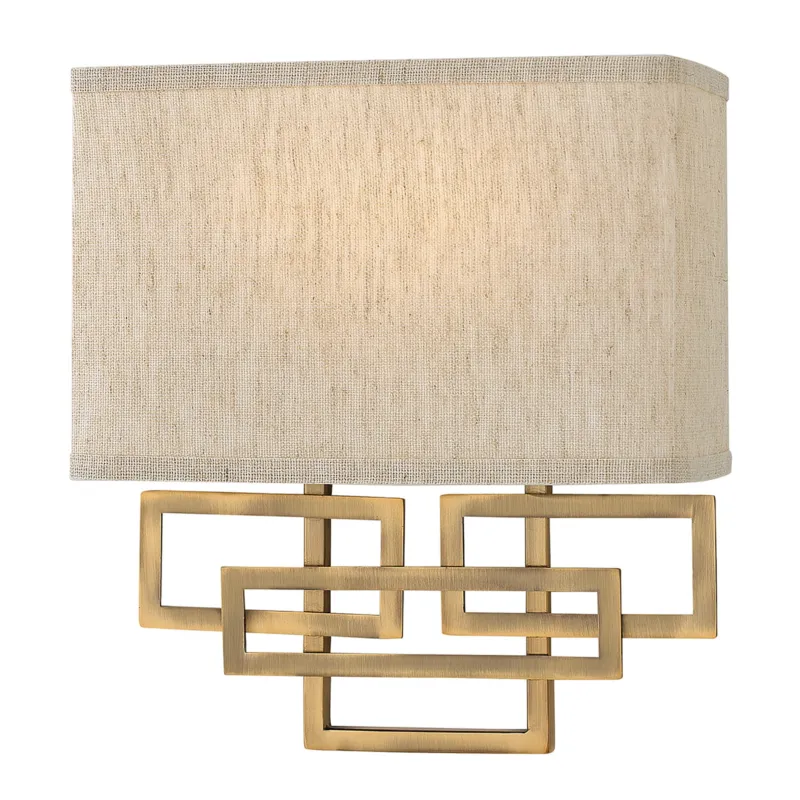 Oferta Lampa ścienna Lanza HK-LANZA2-BR Elstead Lighting 2x60W E14 Stal Złoty