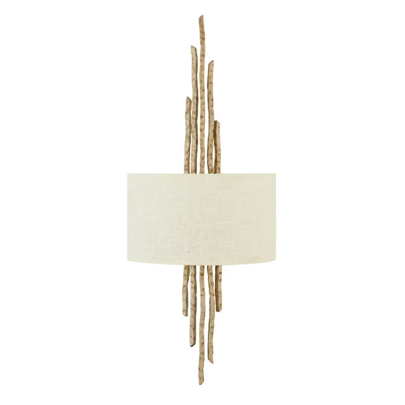 Taniej Lampa ścienna Spyre HK-SPYRE2-CPG Elstead Lighting 2x60W E14 Stal Złoty