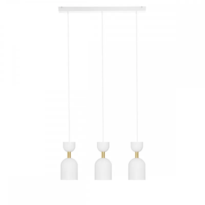 Dodaj do koszyka Lampa wisząca SUPURU 3L biały, mosiądz GU10 - UMMO Lighting