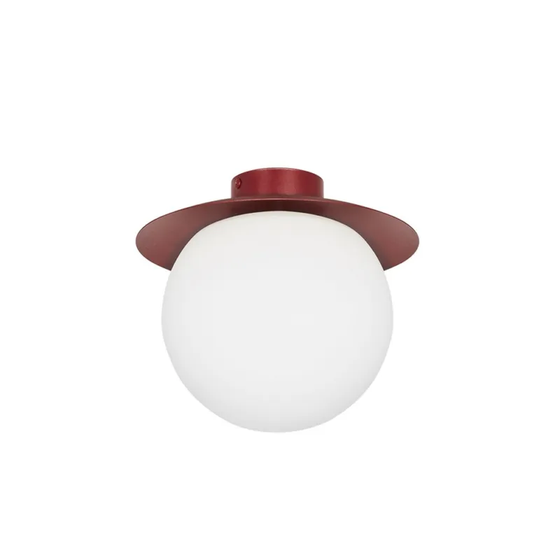 Plafon KUUL C burgundowy E27 - UMMO Lighting Taniej
