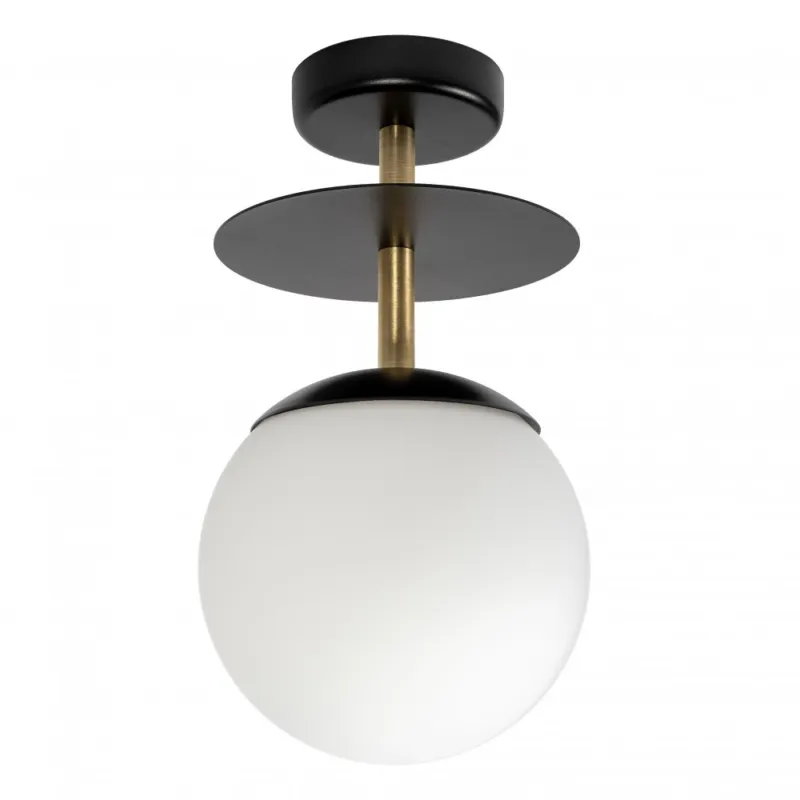 Plafon PLAAT B czarny, mosiądz E27 - UMMO Lighting Zamów teraz