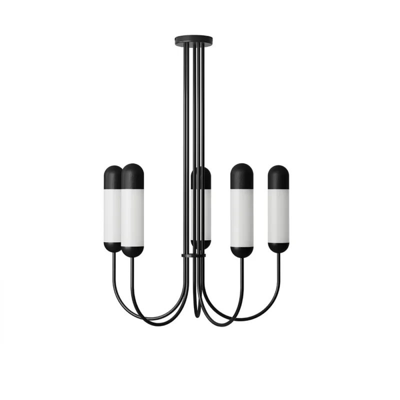 Żyrandol FUNSUI B czarny FNB522R02 - UMMO Lighting Popularny