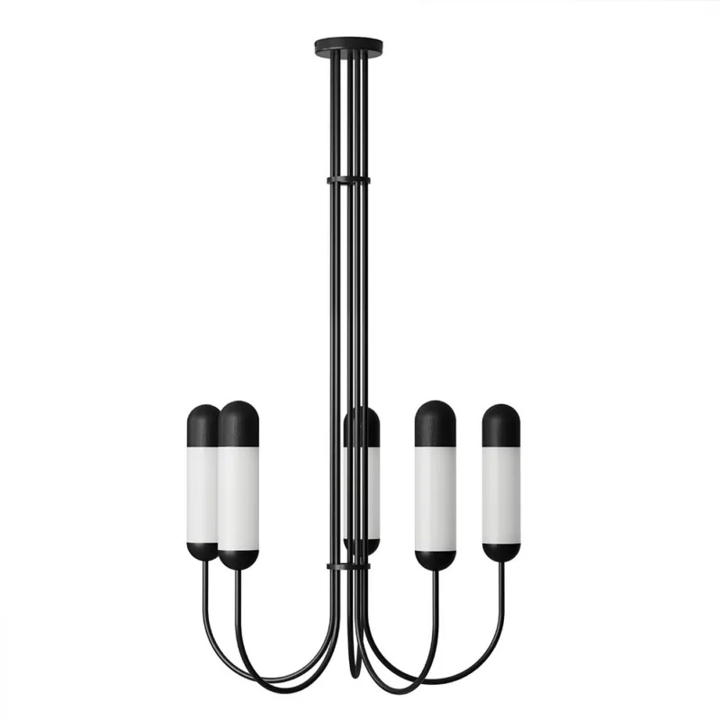 Żyrandol FUNSUI B czarny FNB522R03 - UMMO Lighting Oferta