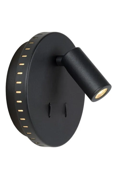 Kinkiet Bentjer czarny LED zintegrowany 79201/09/30 - Lucide Premium