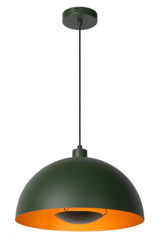 Szybka dostawa Lampa wisząca Siemon zielony E27 45496/01/33 - Lucide