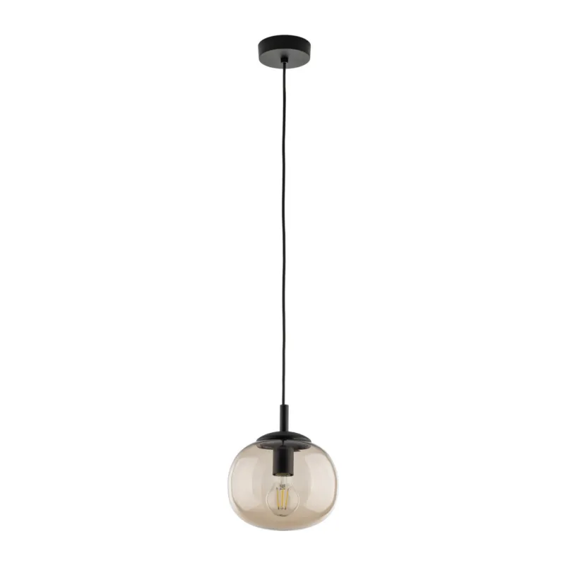 Bezpieczna płatność Lampa wisząca Vibe Topaz Czarny 1x E27 - TK Lighting