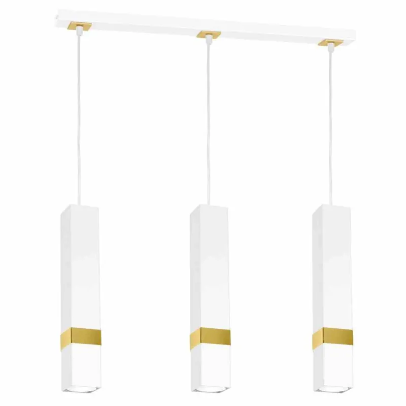 Lampa Wisząca Vidar White/Gold 3Xgu10 Milagro Super okazja