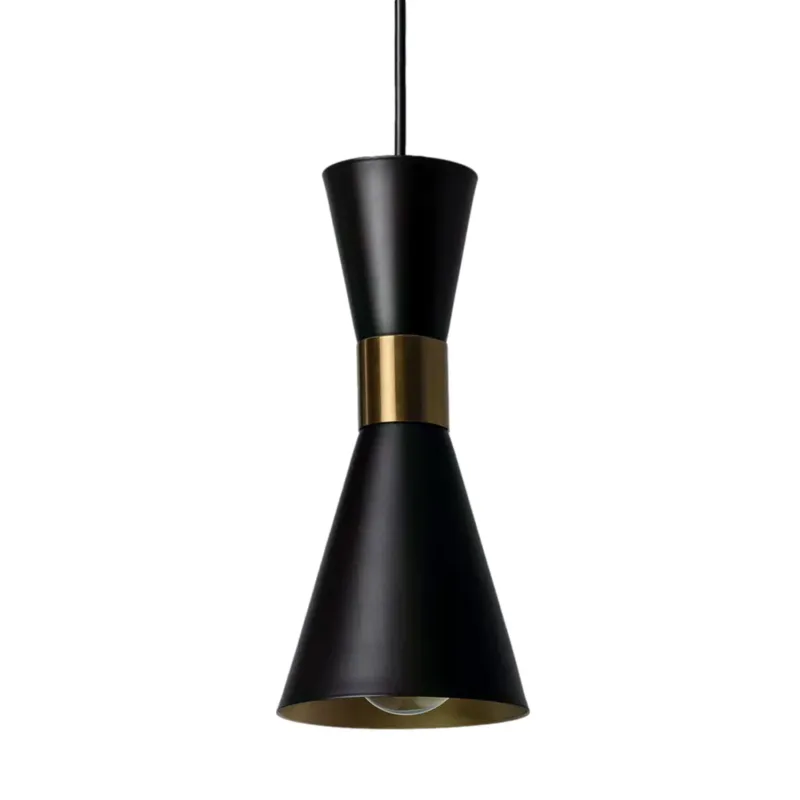 Lampa Wisząca złoto-czarna Abruzzo Salvatore Variant E27 Premium