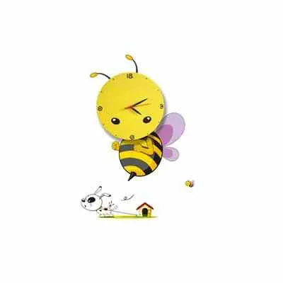 Premium Lampka Dziecięca Bee Led Clock 0,6W Led Milagro