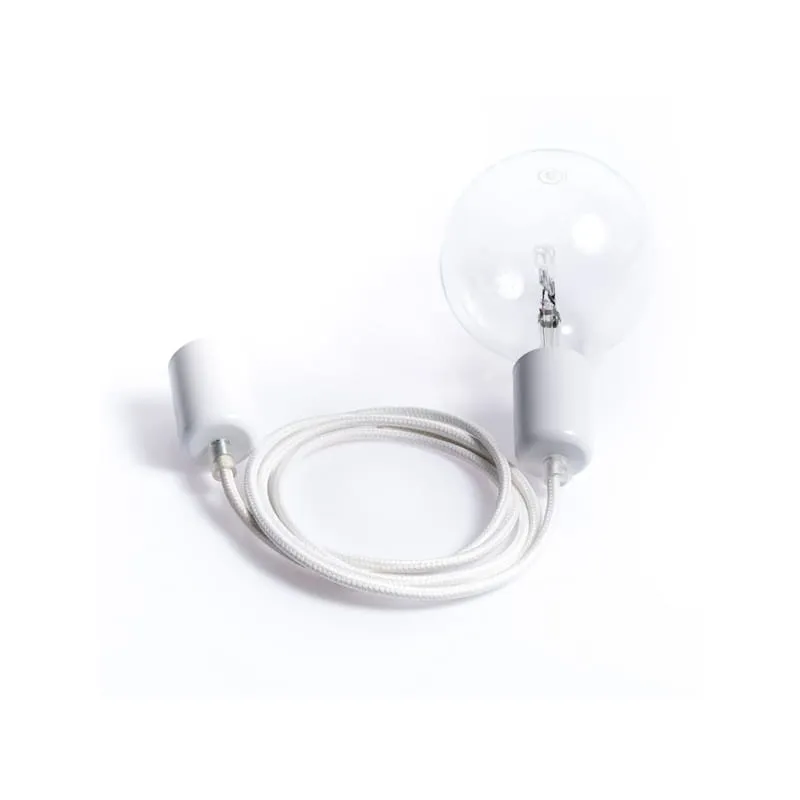 Wybór klientów Loft metal line - 16 biały bez lampa wisząca - Kolorowe Kable