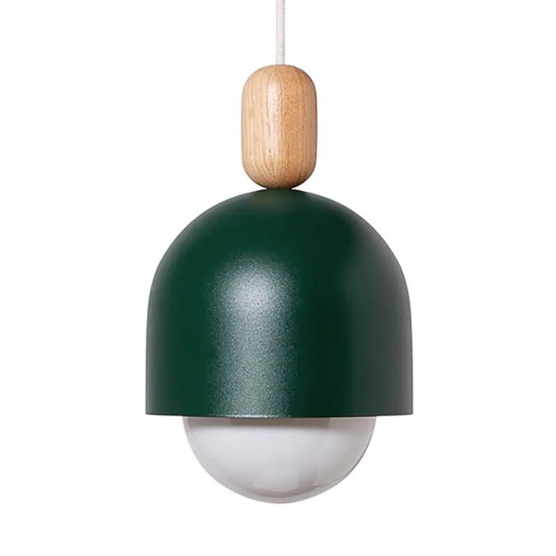 Kup teraz Loft Ovoi ciemnozielona strukturalna lampa wisząca z beżowym przewodem - Kolorowe Kable