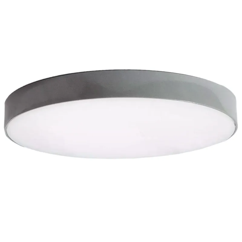 Bezpieczne zakupy Plafon Łazienkowy LED 19W Okrągły Szary 18cm Ściemnialny Abruzzo Uno