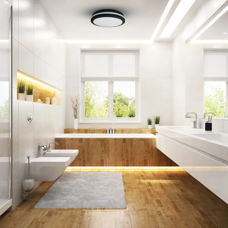 Nowy Plafon Marlon 48W 4000K Czarny IP54