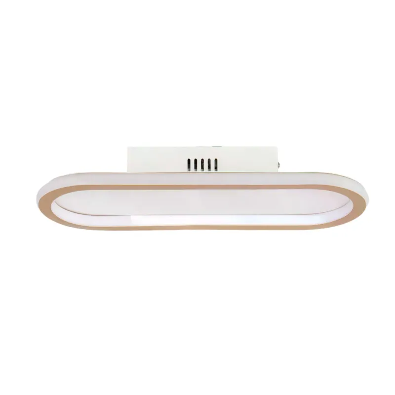 Wybór klientów Plafon LED 25W Owalny Złoty Abruzzo Angelo 40cm