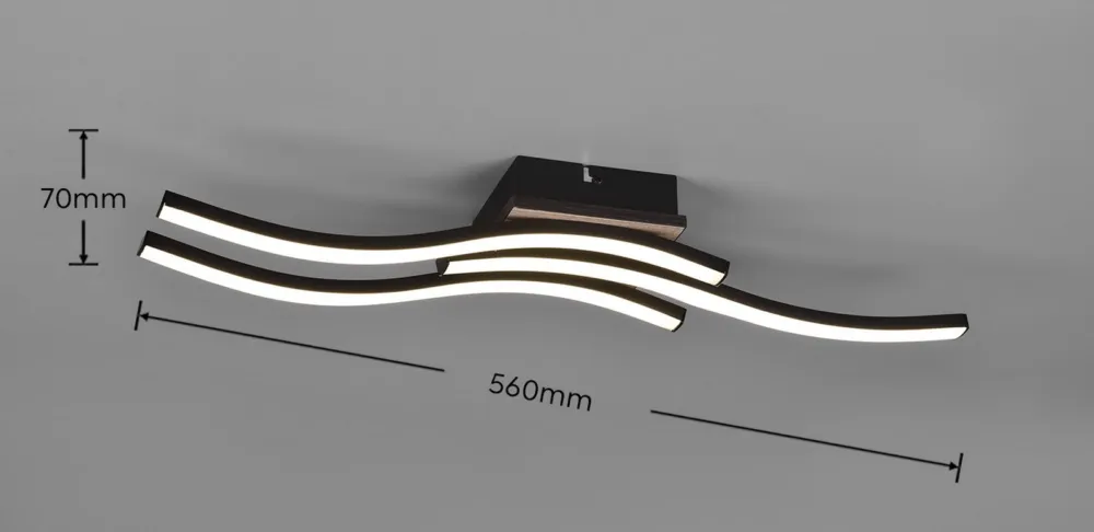 Tylko dziś Lampa sufitowa Norve Dl135-62473 drewno jasne i ciemne, biały LED zintegrowany - RL