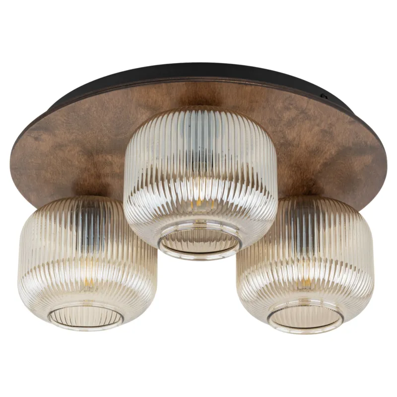 Lampa sufitowa Salvia Brown 3x E14 - TK Lighting Dostępne od ręki