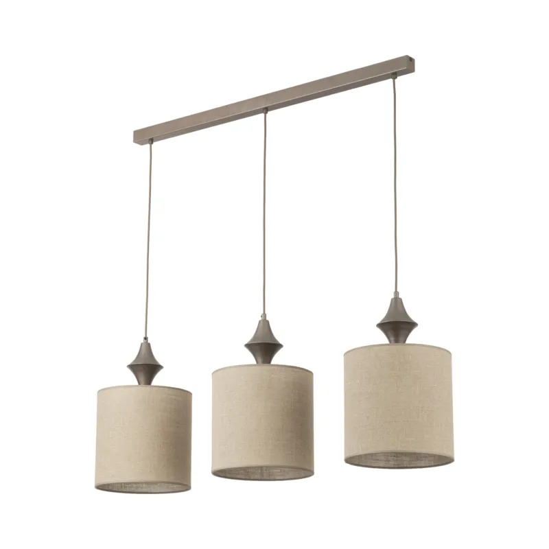 Taniej Lampa wisząca Amura New Brown 3x E27 - TK Lighting