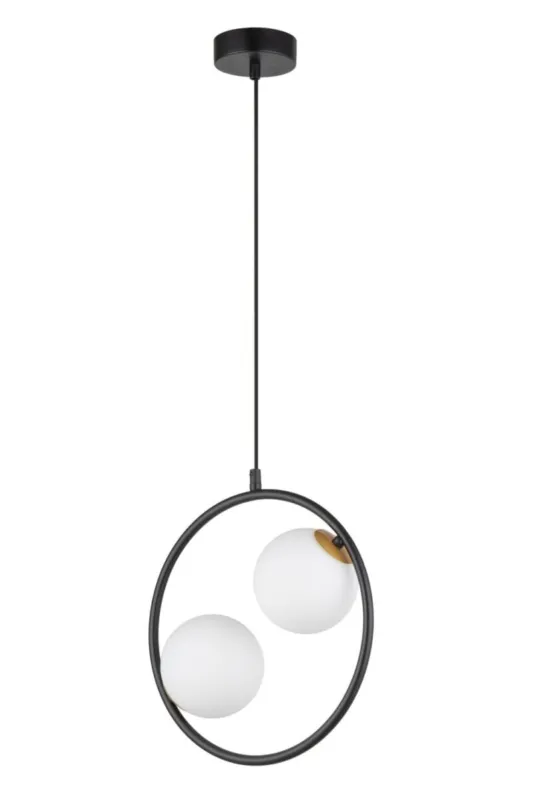 Darmowy zwrot Lampa wisząca AQUA 2xG9 czarna 33410 Sigma