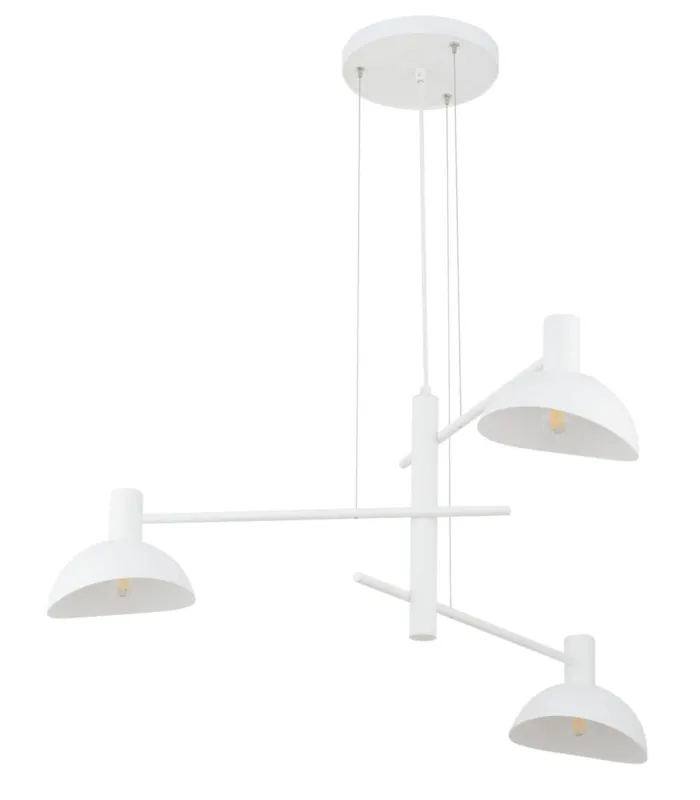 Tani Lampa wisząca ARTIS 3xE14 biała 40528 Sigma