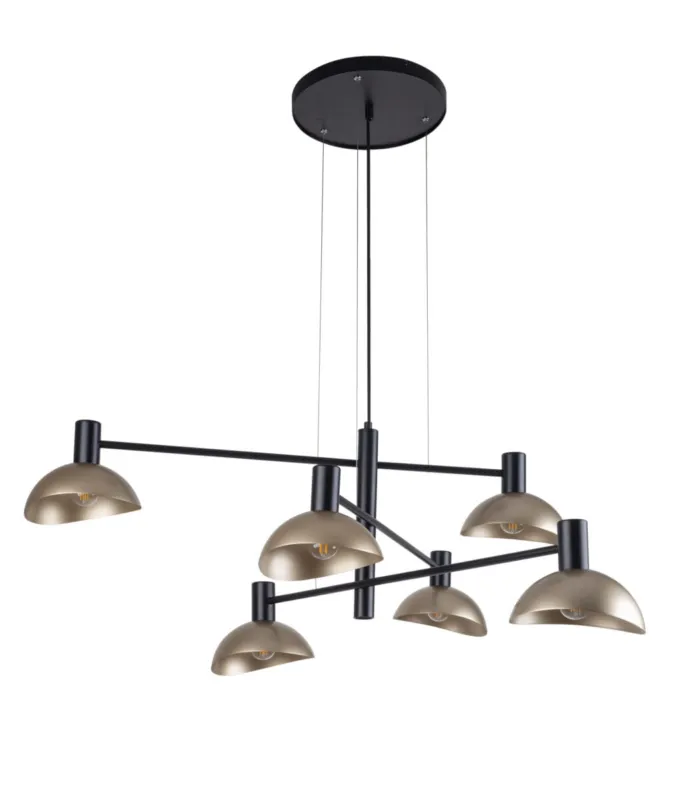 Lampa wisząca Artis 6 Zwis / Czarny E14 - Sigma Ostatnie sztuki