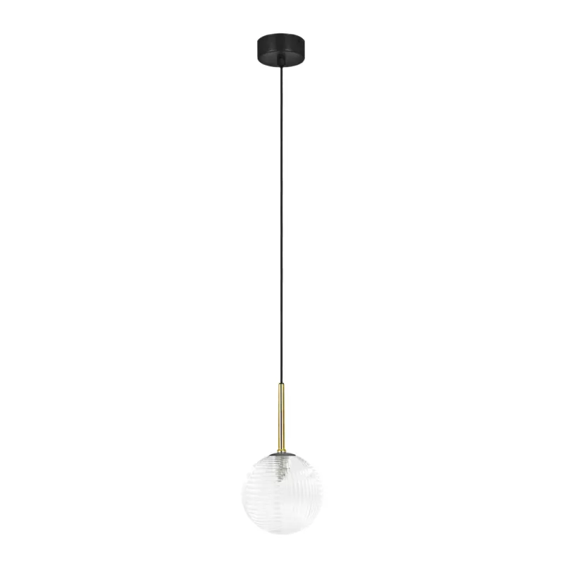 Lampa wisząca AURA K-5680 Transparent, czarny 1 źr., G9, 10W LED - Kaja Taniej