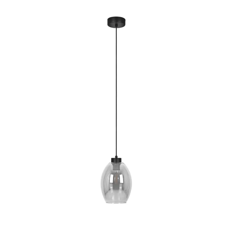 Darmowy zwrot Lampa wisząca BALBO K-5720 Dymiony, czarny 1 źr., E27, 15W LED - Kaja
