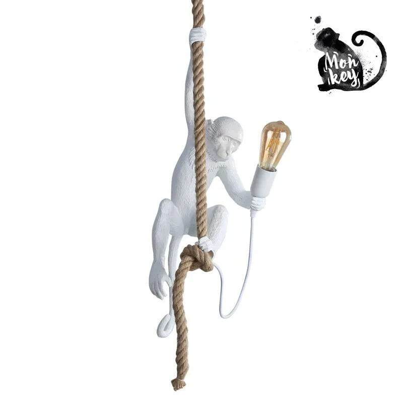 Lampa Wisząca Biała Małpa Abruzzo Pino E27 Szybka dostawa