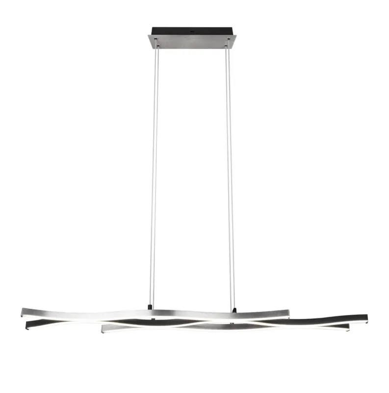 Hit sprzedaży Lampa wisząca Blaze srebrny i odcienie srebra, czarny LED zintegrowany 341210305 - Trio