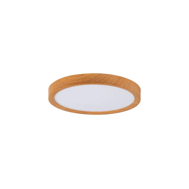 Plafon Okrągły Drewniany CCT 3000-6000K LED 24W 30cm Abruzzo Maze Wyprzedaż