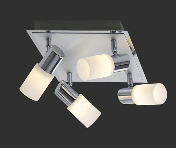 Reflektor Clapton srebrny i odcienie srebra LED zintegrowany 821430405 - Trio Ekspresowa dostawa
