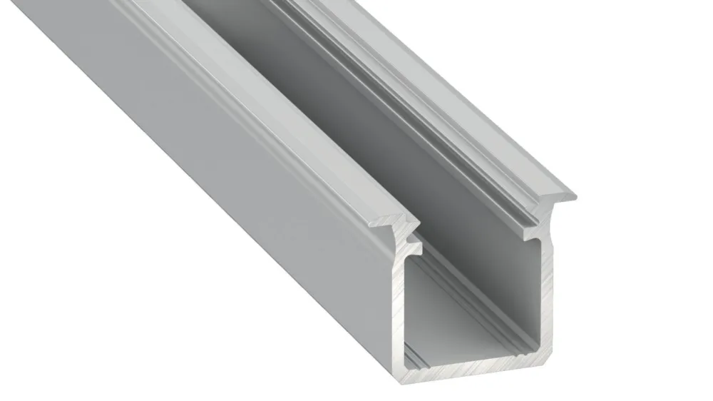 Profil Aluminowy Srebrny Typ G 1m + Klosz Mleczny – Eko-Light Premium