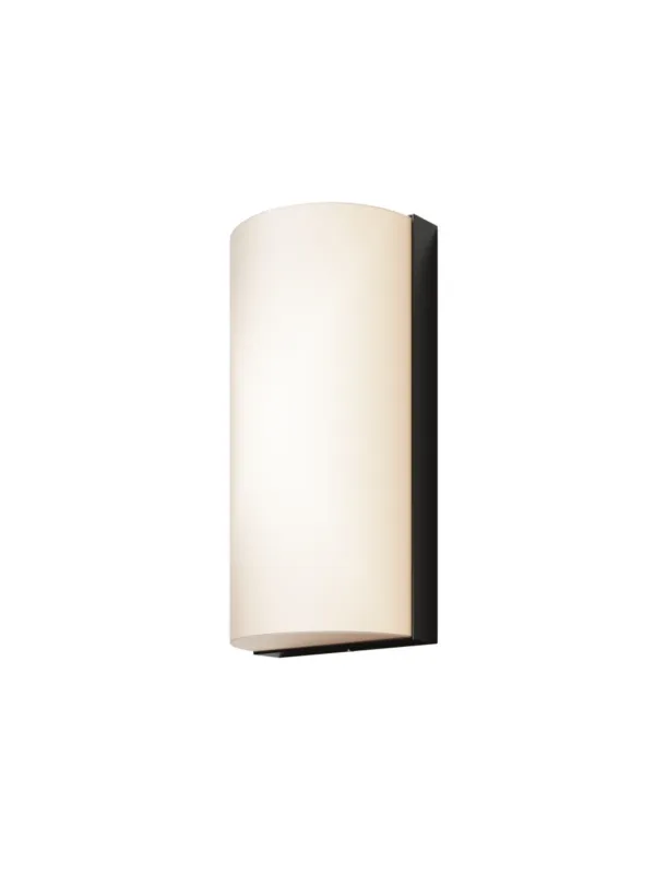 Kinkiet LED Badd elewacyjny IP54 w grafitowym aluminium - półcylindryczy, mleczna osłona, 3000K, 700lm Tylko do końca tygodnia