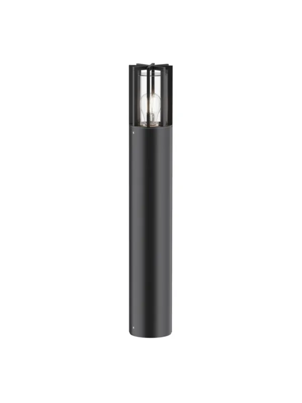 Oferta Nowoczesny słupek ogrodowy Barrel IP54 grafitowy - transparentny szklany klosz E27 1-punktowy