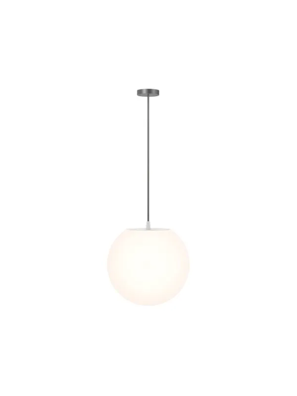 Zewnętrzna lampa wisząca Erda IP54 - mlecznobiała kula 30 cm, E27 Najlepsza cena