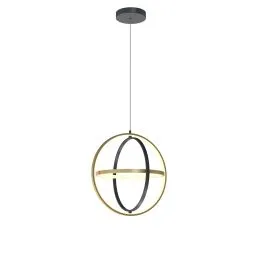 Najlepsza cena AVIANO 6048-0110 LORIA LAMPA WISZACA CZARNY MAT/ZLOTY