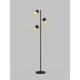 Ekspresowa dostawa AVIANO 3003-304S TOULOUSE LAMPA PODLOGOWA CZARNY MAT/ZLOTY