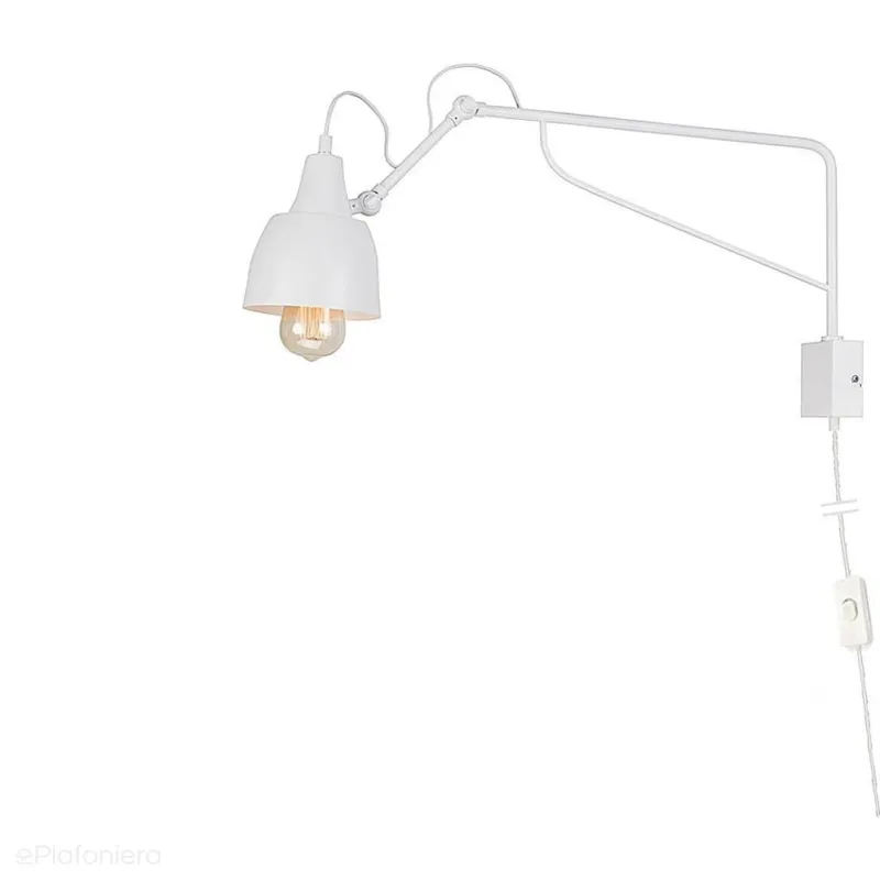 Regulowana lampa ścienna - biały kinkiet 50cm (1xE27) Aldex (soho) 1002C/M Szybka dostawa