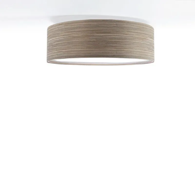 Lampa sufitowa - plafon tkanina, abażur do salonu sypialni 2xE27 (090-217) ręcznie robiony Nie przegap