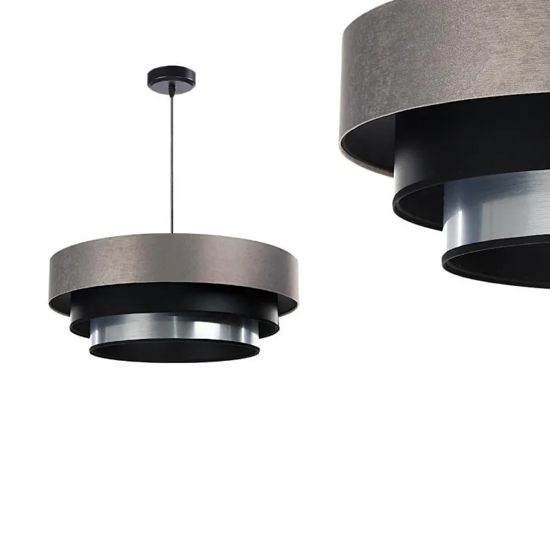 Bestseller Satynowa lampa 60cm - abażur do salonu sypialni 1xE27 (Trinity 082) ręcznie robiony