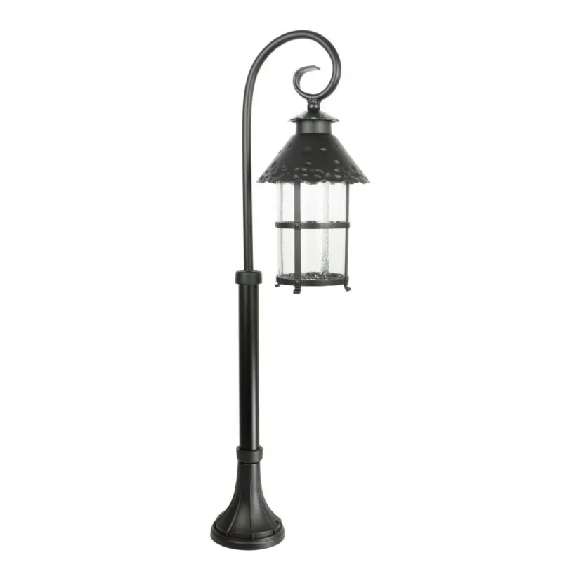 Czarna klasyczna latarnia ogrodowa - lampa zewnętrzna stojąca 86/116/166cm (1x E27) SU-MA (Toledo) Wyprzedaż