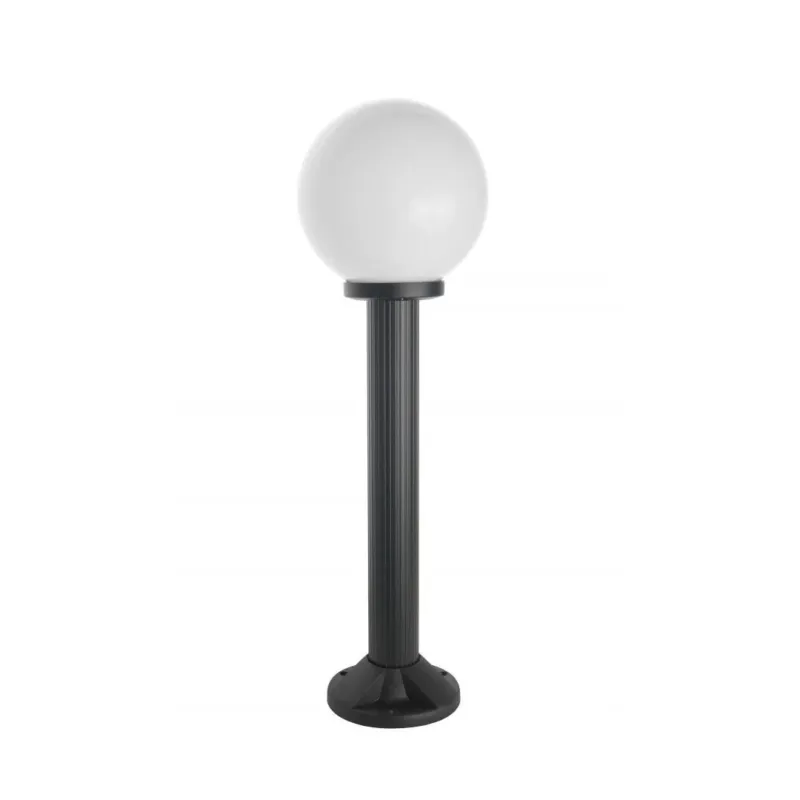 Lampa stojąca 50cm (kula biała/dymiona, 20/25/30cm) ogrodowa zewnętrzna (1x E27) SU-MA (kule K) Hit sprzedaży