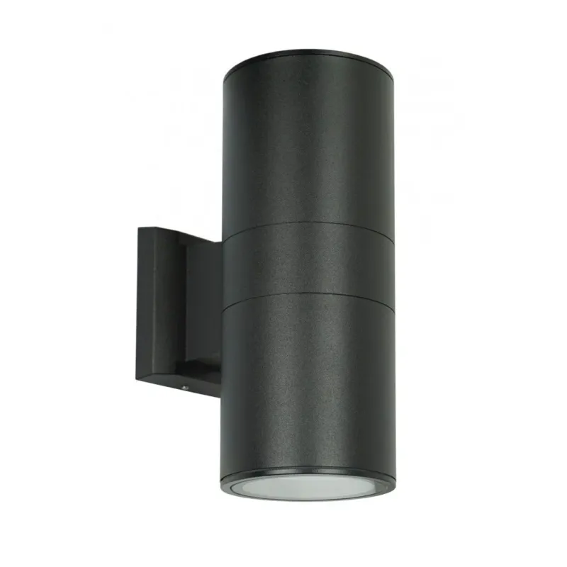 Kinkiet zewnętrzny (czarny/szary) (tuba spot 27cm, 2x E27) lampa na zewnątrz, SU-MA (Adela) 7001 Ekspresowa dostawa