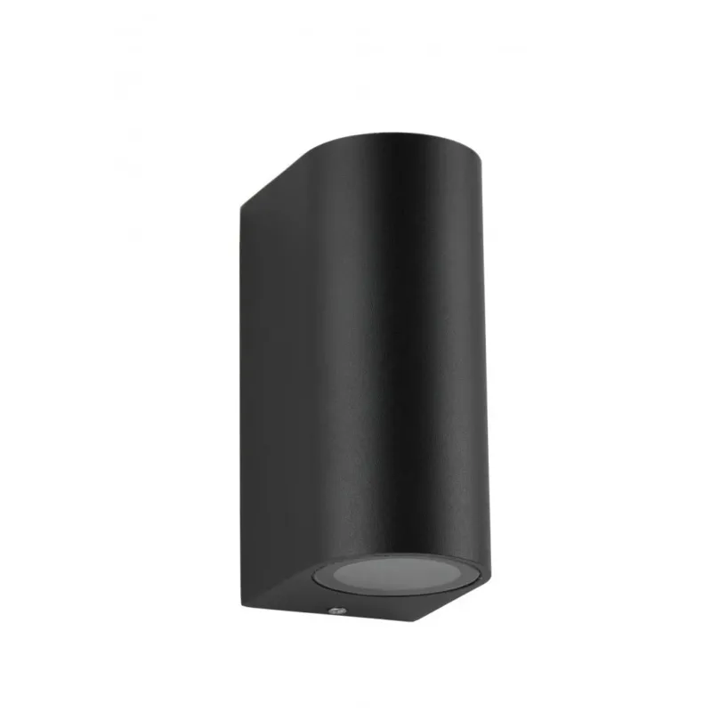 Kinkiet na ścianę zewnętrzny 15cm (Mini 6002), lampa ogrodowa (czarny/szary) (2x GU10) SU-MA Taniej