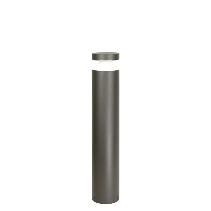 Wybór klientów Okrągły nowoczesny słupek 50/75cm - lampa ogrodowa zewnętrzna stojąca grafit (LED 6W, 440lm) SU-MA (Delta)