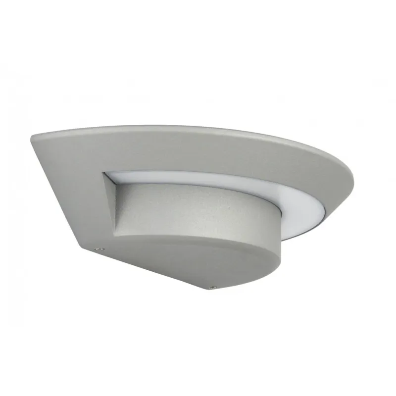 Tani Kinkiet zewnętrzny srebrny UFO - SU-MA, lampa zewnętrzna LED 7W, ścienna / ogrodowa