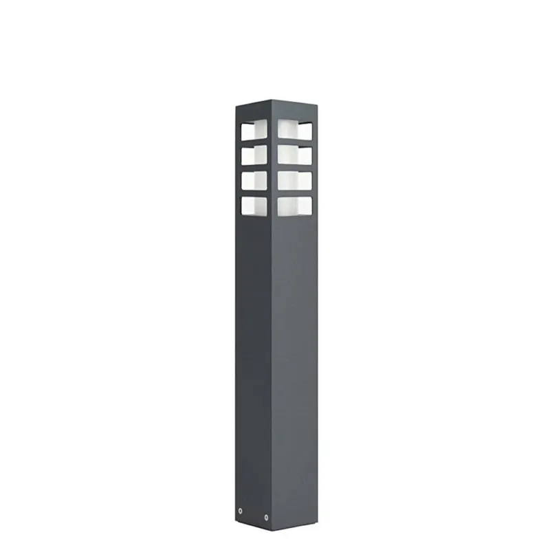 Lampa stojąca - słupek (Rado III) ogrodowa zewnętrzna (grafit/czarna/szara) (1x E27) SU-MA Super okazja